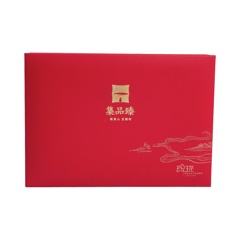 Customized christmas and chinese new year gift box with lid